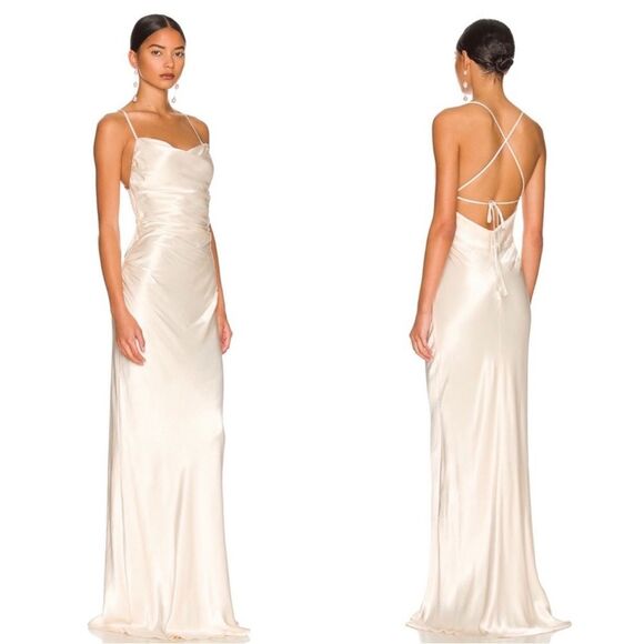 Shona Joy Cream Maxi Dress - Picture 2 of 16